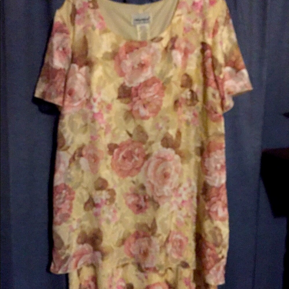 Anthony Richards Dress w/Floral Overlay